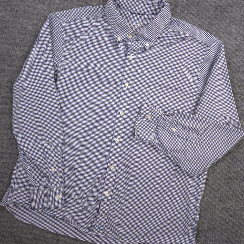 Vineyard Vines Blue and White Gingham Button-Down Shirt